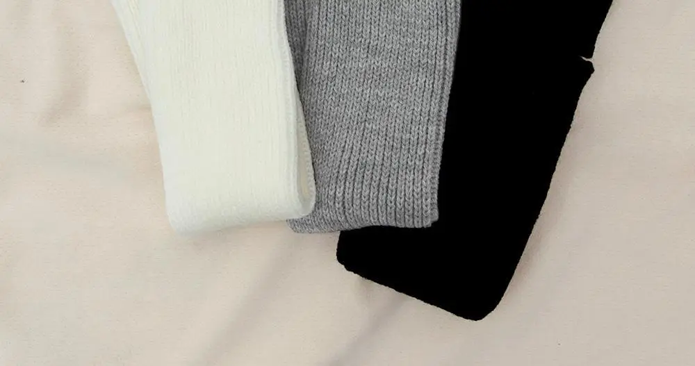 [류혜영 PICK] 마른파이브 넉넉 리브드 니트 레그워머 3colors (블랙/아이보리/라이트그레이) 상세페이지 29
